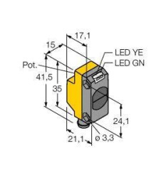 Bezzwrotny czujnik fotoelektryczny Turck QS186EBQ7 3066426 1 szt.