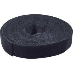 Value 25.99.5250 Hook-and-Loop Tape 25 m x 10 mm Black Cut-to-Size