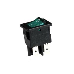 Przełącznik klawisz H8553VBBG3 średni podświetlany 2x10A zielony