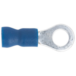 Sealey BT25 Easy-Entry Ring Terminal &#xD8;5.3mm (2BA) Blue Pack of 100