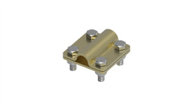 Złącze Uniwersalne 2-Elem. 60X60 Bednarka-Pręt16 Mosiądz 214.3 Ms 21400310