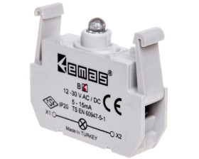 Element podświetlający do przycisków serii B, 12-30V AC/DC, czerwony T0-B6