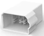 Insulating housing for 6.3 mm, 4 pole, PA, natural, 180901