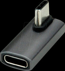 12032933 USB4 adapter, USB-C connector > USB-C port, 8K, 90°, rotated, si
