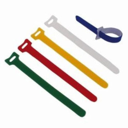 Opaska kablowa wielokrotnego użytku z rzepem 150x12mm kolorowa 5szt / 08209