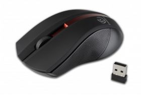 MYSZ BEZPRZEW.GALAXY CZAR./CZERW.