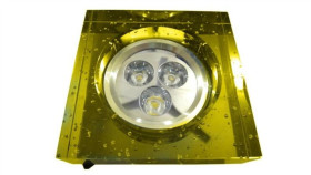 Downlight Led Power Delius Yellow 3*1W Biały Ciepł