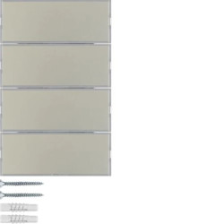 KNX e/s K.x Przycisk 4-kr z polem opis., diod. LED RGB i czuj. temp., stal szl. 80164773