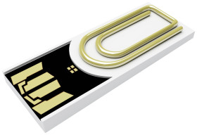 Xlyne clip/me Pendrive USB Opakowanie zastępcze 8 GB biały CM08IW002 USB 2.0