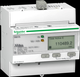 A9MEM3135 Energy meter, 3-phase, 63 A, advanced measuring function, Modbus