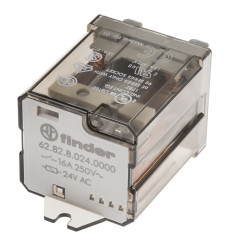 Przekaźnik mocy 24V ac DPDT Finder 2.2W, montaż kołnierzowy 74Ω Szybkie łączenie