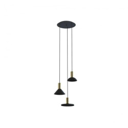 Lampa wisząca HERMANOS III BLACK/SOLID BRASS 8030 Nowodvorski Lighting