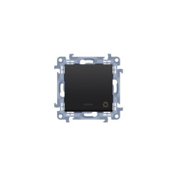 Przycisk światło podświetlany CS1L.01/49 czarny mat Simon10 Kontakt-Simon