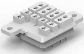 Relay socket for KUP relays, 4-1393143-0