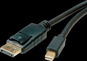 04.11.15 Cable, Mini DP connector to DP 1.4, 8K 60 Hz, HDR, 2 m