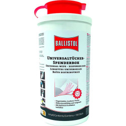 Ballistol 25097 Dispenser Box 130 Tissues Refillable Multi-Purpose Use
