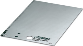 PVC device marker, (L x W) 5 x 14.85 mm, silver, carrier card with 189 pcs, 0828874