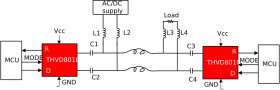 RS-485 transceiver with OOK modulation for power line communication