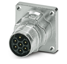 Złącze wielostykowe przemysłowe 7-pinowe M17 Montaż przedni Wtyczka Phoenix Contact