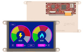 Kolorowy wyświetlacz LCD 7cal TFT 800 x 480pikseli I2C, SPI I/F Tak 4D Systems