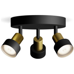 Philips 8720169299955 Conduit Ceiling Floodlight GU10 Black/Gold