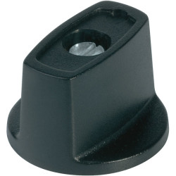 OKW A 24 23 060 Spindle Knob &#xD8;23mm - Black With White Marker Line
