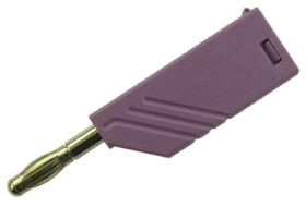 Adapter z wtykiem bananowym Męski Śruba typ Wtyk bananowy Fioletowy 24A Hirschmann Test & Measurement rozmiar 4 mm