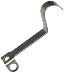 Actuator, flat, semicircular at the front, (L) 18 mm, for snap acting switche, 191.071.051