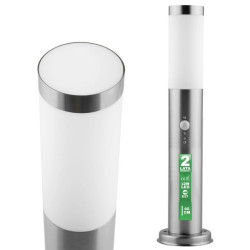 Lampa Ogrodowa Zewnętrzna E27 INOX SŁUPEK 65cm z Czujnikiem Ruchu Lilium Lumiled