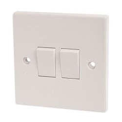 Dencon 4403NB Light Switch 2-Gang 2-Way 10A