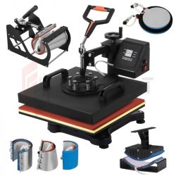 Prasa termotransferowa do sublimacji 8w1 38 x 38 cm