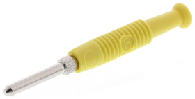 Adapter z wtykiem bananowym Męski Połączenie lutowane typ Wtyk bananowy Żółty 6A Hirschmann Test & Measurement rozmiar