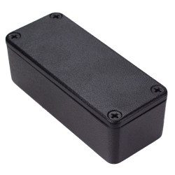 1590ABK Hammond Black Die Cast Enclosure 92.5 x 38.5 x 31mm