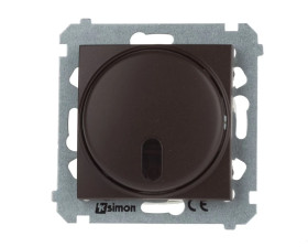 Simon 54 Ściemniacz naciskowy zdalnie sterowany 20–500W brąz mat DS13T.01/46