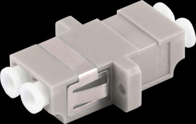BS07-60014 FO coupler, LC / LC, duplex, beige