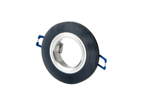 LED line Oprawka szklana oczko okrągła czarna 90x26x10mm mrożona GLIKKA 5 lat gwar.
