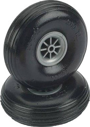 DU-BRO Opony piankowe z felgą z tworzywa sztucznego, z profilem 76 mm 2 szt.