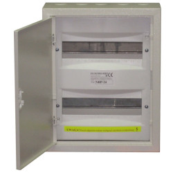 Rozdzielnica bezpiecznikowa 2x12 metalowa z zamkiem NRP12-2z (NRP-24z) Elektro-met