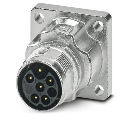 Złącze wielostykowe przemysłowe 6-pinowe M17 Montaż przedni Wtyczka Phoenix Contact