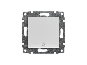 VENA Przycisk "dzwonek" z klawiszem bez ramki biały 510414 KOS