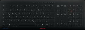 JK-8552DE-2 Wireless keyboard, USB, black, with protective membrane, DE