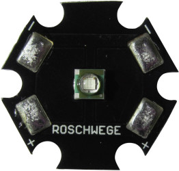 Moduł High Power LED-UV, Star-UV385-01-00-00, Alu-Star XP-E LED UV 385NM 1W