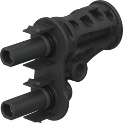 Branch socket, 1.5 kV, 60 A, 2 x MC4-Evo 2 jack to MC4-Evo 2 plug, 32.0196