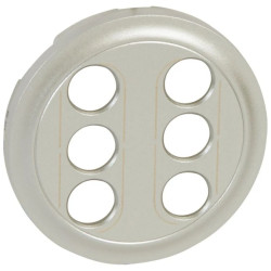 CELIANE Plakietka gniazda 2x3xRCA/YUV tytan 068514