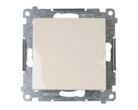 Simon 54 Łącznik jednobiegunowy, szybkozłącza, kremowy DW1.01/41