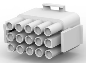 Obudowa złącza 15-pinowe 3-rzędowe raster: 6.35mm TE Connectivity Męski Montaż na kablu Universal MATE-N-LOK Złącze