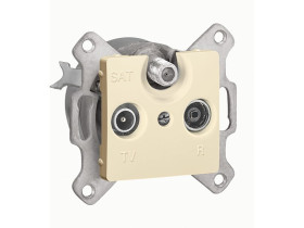 CARIVA Gniazdo antenowe TV-R-SAT końcowe krem 773737 LEGRAND