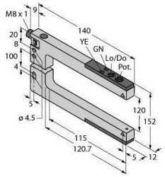 Fotokomórka Turck SLM120B6Q 3011877 1 szt.