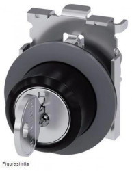 Przełącznik obrotowy kluczykowy, 3-pozycyjny, SIRIUS ACT