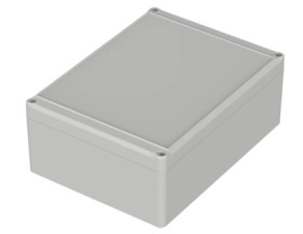 ABS enclosure, (L x W x H) 200 x 150 x 77 mm, light gray (RAL 7035), IP65, 63223200